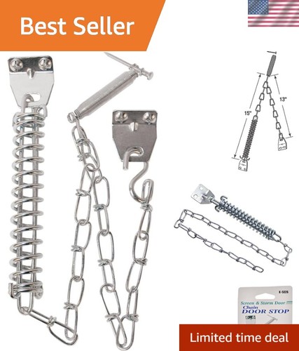 Zinc plated storm door - zinc,