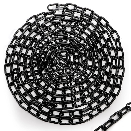 Long black chain - chain, 1/4"
