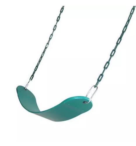 Green playground swing - swing, set